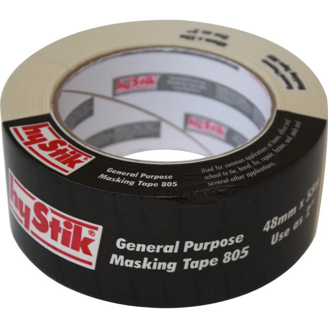HYSTIK 805MT48 GENERAL PURPOSE MASKING TAPE 48MM X 55MT ROLL