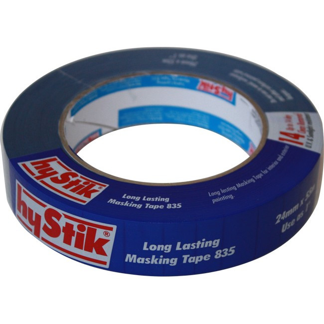 HYSTIK 835MT24 14 DAY OUTDOOR MASKING TAPE 24MM X 55MT ROLL LONG LASTING