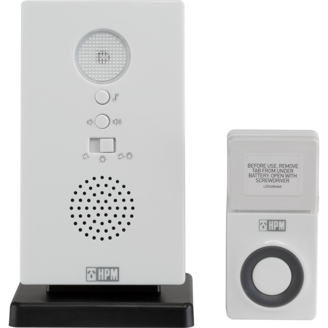 HPM D642/L1 BATTERY WIRELESS DOOR CHIME WITH LED FLASHING INDICATOR