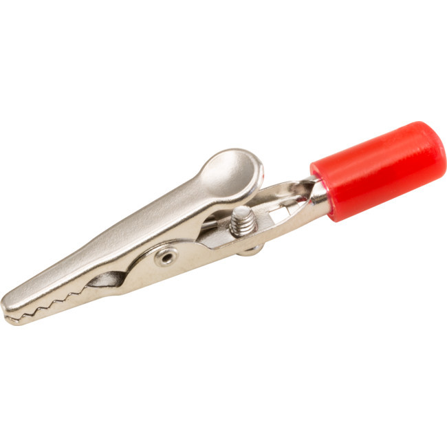 HC508R ALLIGATOR CLIP RED SCREW TERMINATING