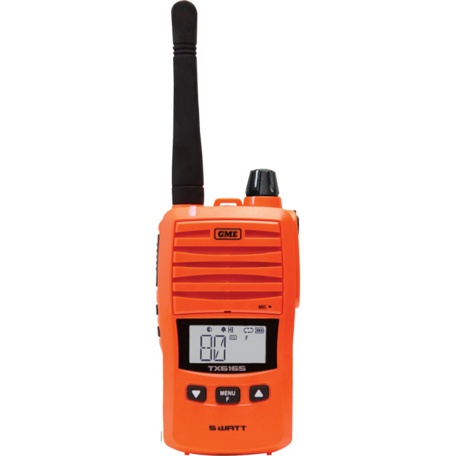 GME TX6165XO 5W IP67 UHF CB HANDHELD RADIO ORANGE