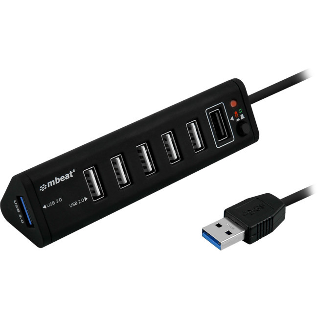 MBEAT HUB716 7 PORT USB HUB AND CHARGER USB 3.0 & 2.0