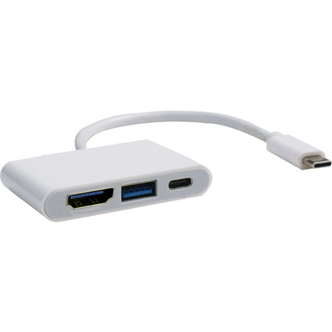 PRO2 HUB3CHD 3 PORT USB-C HUB 15CM LEAD 1XHDMI 1X USB3 1X USB-C