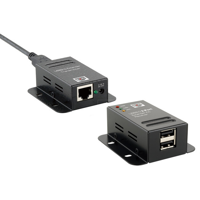 KRYSMA UE2P 2 PORT USB 2.0 CAT5 EXTENDER 50M INDUSTRIAL