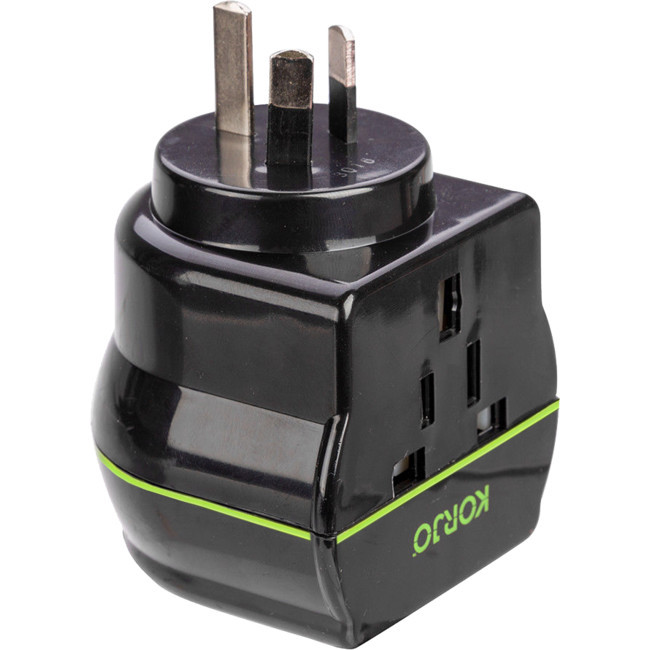 KORJO MR02 UNIVERSAL AUSSIE ADAPTOR ADAPTS TO AUSTRALIAN- FITALL88