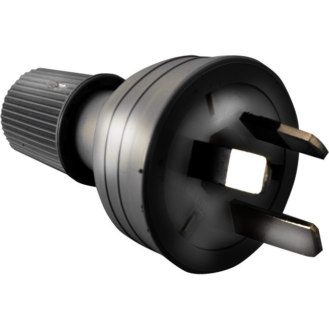 HPM CD100LBL 3 PIN PVC PLUG TOP BLACK