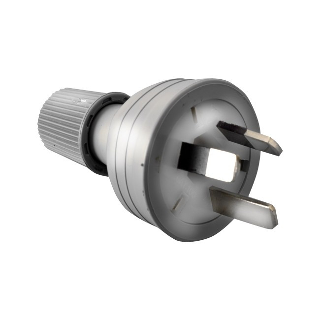 HPM CD100LGY 3 PIN PVC PLUG TOP GREY
