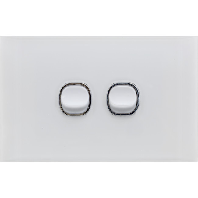 DOSS ASW2 ACRYLIC 2 GANG SWITCH PLATE 2 GANG POWER SWITCH 2 WAY
