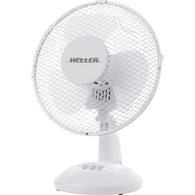 HELLER HHDF23SG 23CM OSCILLATING DESK FAN WHITE