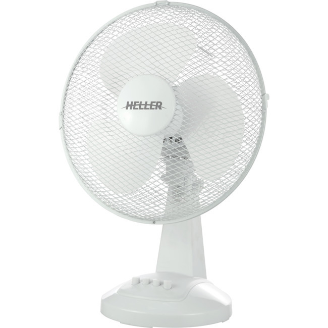 HELLER HHDF30SG 30CM OSCILLATING DESK FAN WHITE