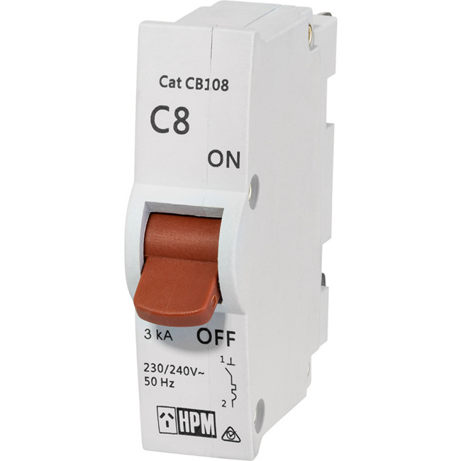 HPM CDCB108 8A CIRCUIT BREAKER HPM