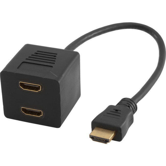 PRO2 HLV1140 HDMI PLUG TO 2X SOCKETS - 0.3M LEAD PRO2 SPLITTER