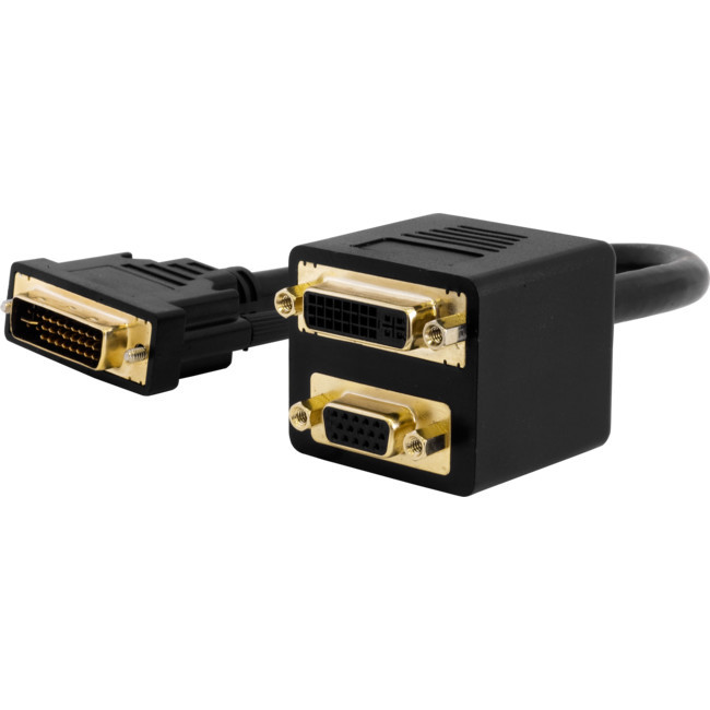 PRO2 LC6094 DVI-I PLUG TO VGA + DVI-I 30CM SOCKET LEAD