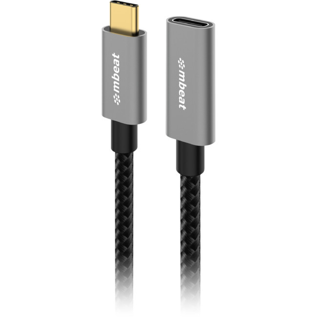 MBEAT LC7966 1M USB-C EXTENSION CABLE 4K 100W PD USB3.2 GEN2 TOUGHLINK