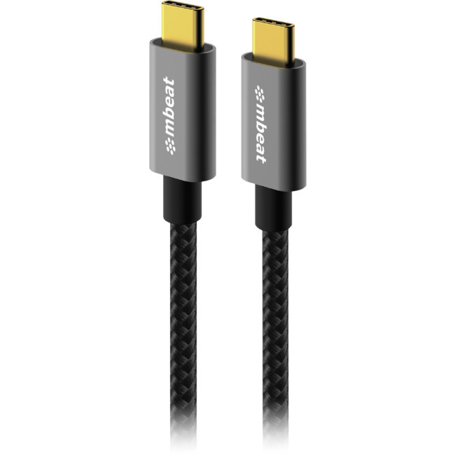 MBEAT LC7968 1.8M USB-C CABLE 4K 100W PD 10GBPS DATA USB3.2 GEN2 TOUGHLINK