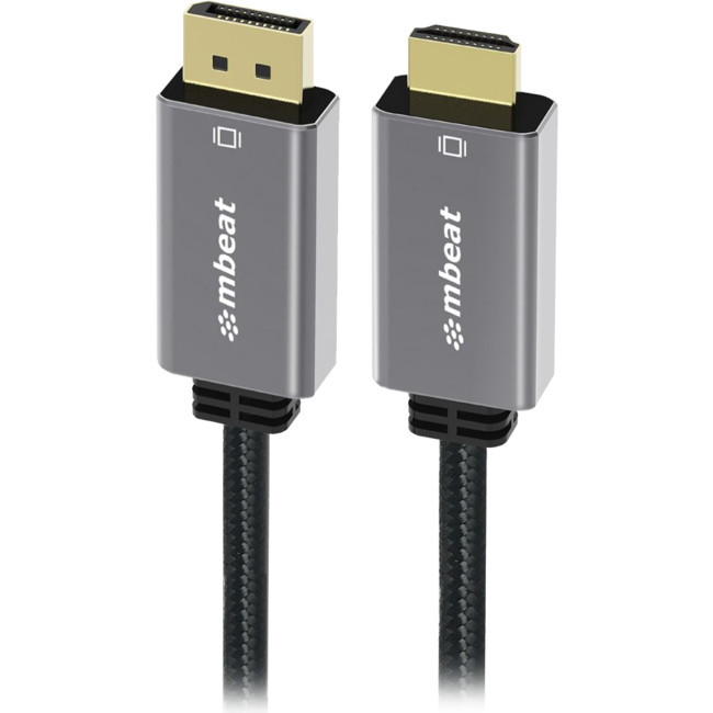 MBEAT LC7980 1.8M DISPLAY PORT TO HDMI 4K TOUGHLINK