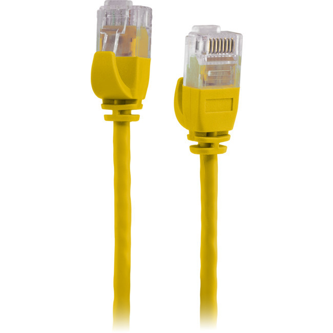 PRO2 LC6SL0300YL 3M SLIM CAT6 PATCH LEAD YELLOW ULTRA THIN