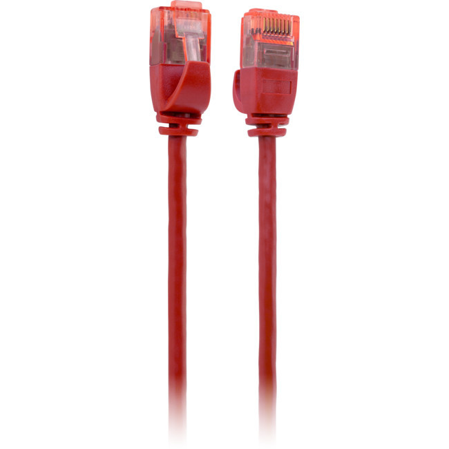 PRO2 LC6ASL0500RD 5M SLIM CAT6A PATCH LEAD RED ULTRA THIN