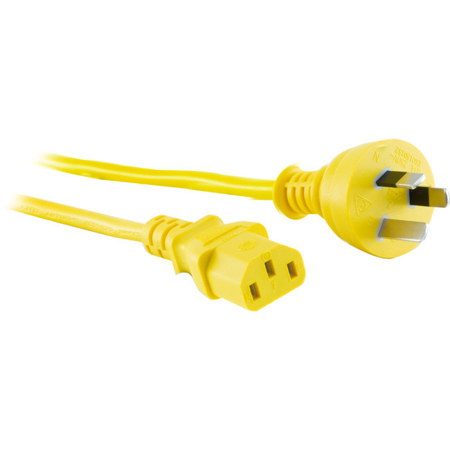 DOSS K9-2MYEL YELLOW IEC POWER LEAD - 2M IEC-C13 APPLIANCE CORD