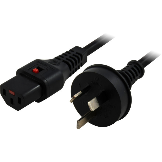 K9-1MLK 1M IEC LOCKING POWER LEAD BLACK IEC-C13