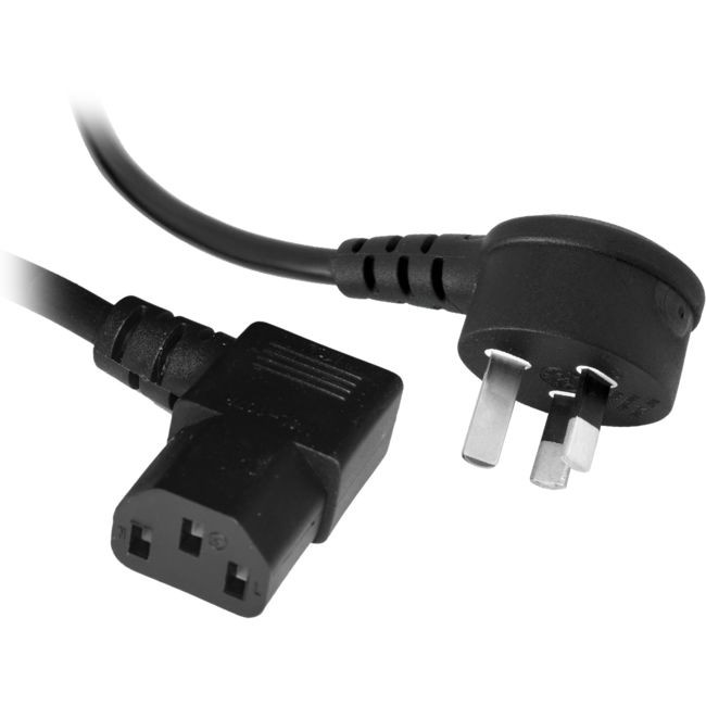 DOSS K9-RA2MR IEC C13 POWER LEAD - 2M RIGHT ANGLE BOTH ENDS BLACK