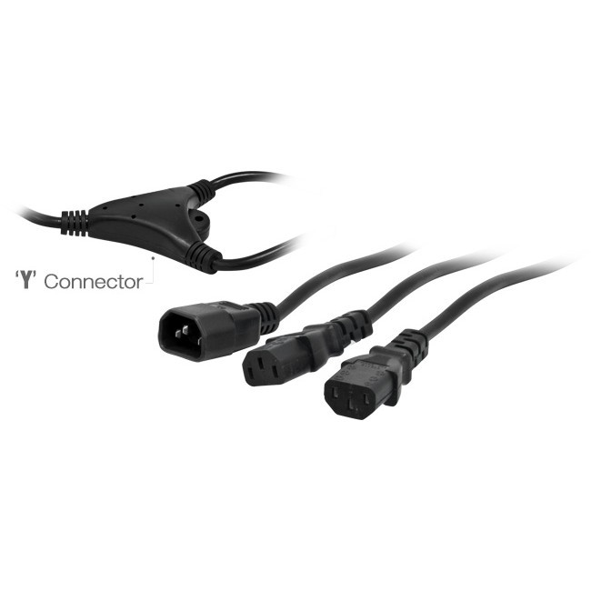 DOSS K10YIEC2 IEC EXTENSION TO 2X IEC 'Y' 2M IEC PLUG TO 2X IEC SOCKETS LEAD