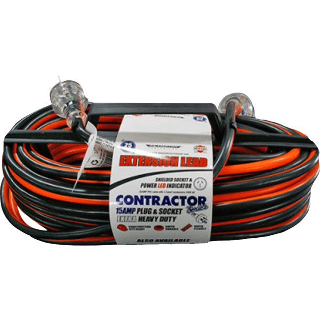 ULTRACHARGE UR25010C 10M 15A HEAVY DUTY CONTRACTOR EXTENSION LEAD