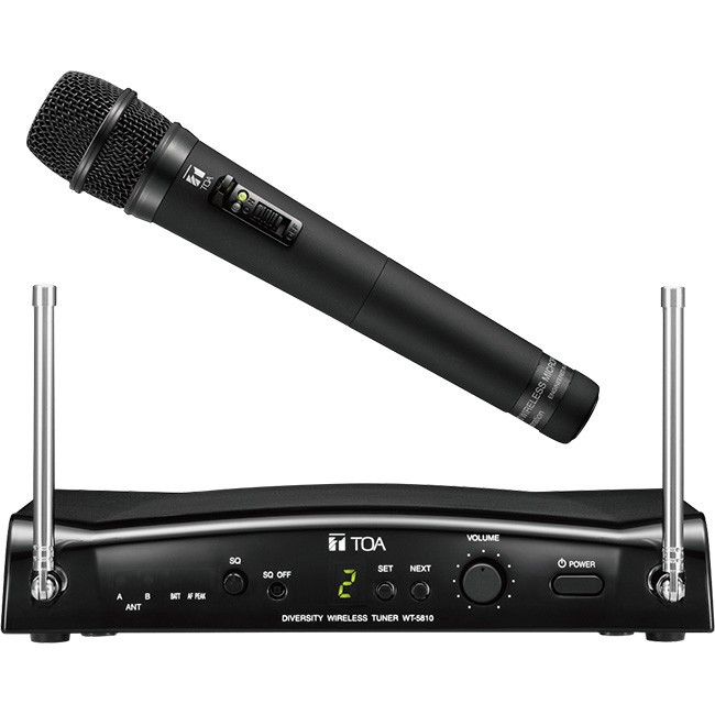 TOA WS5225F01AS 16CH UHF WIRELESS HANDHELD MICROPHONE KIT TOA(636-666MHz)