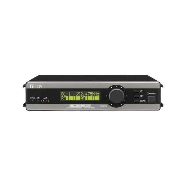 TOA WT5800F01AS 64CH UHF DIVERSITY RECEIVER TRUE DIVERSITY TOA