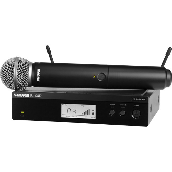 SHURE BLX24RSM58-M17 RACK MOUNTABLE WIRELESS SYSTEM & SM58 FITTED TRANSMITTER