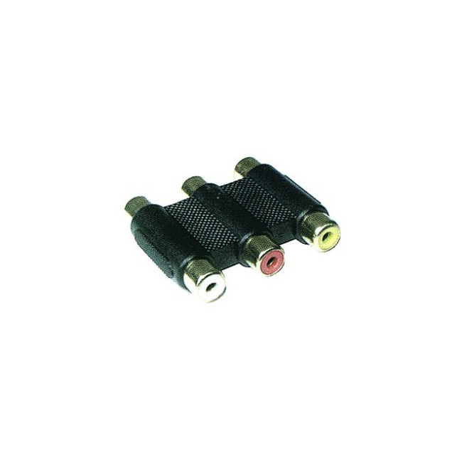 PA2703 3X RCA SOCKETS TO SOCKETS GENDER CHANGER EXTENSION 3GEN