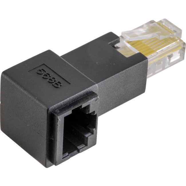 PRO2 PA4406 RIGHT ANGLE RJ45 8P8C ADAPTOR RJ45 PLUG TO RJ45 SOCKET