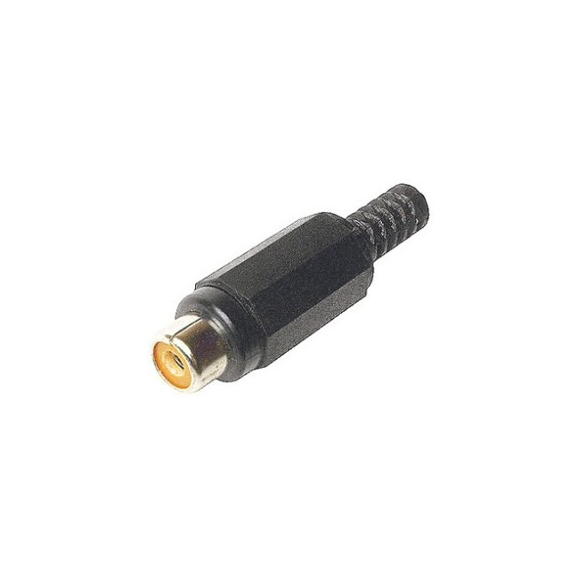 PD3150 PLASTIC RCA LINE SOCKET BLACK