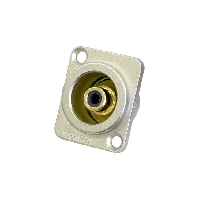 AMPHENOL PD3202 RCA D SHELL SOCKET BLACK