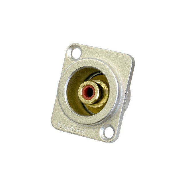 AMPHENOL PD3204 RCA D SHELL SOCKET RED