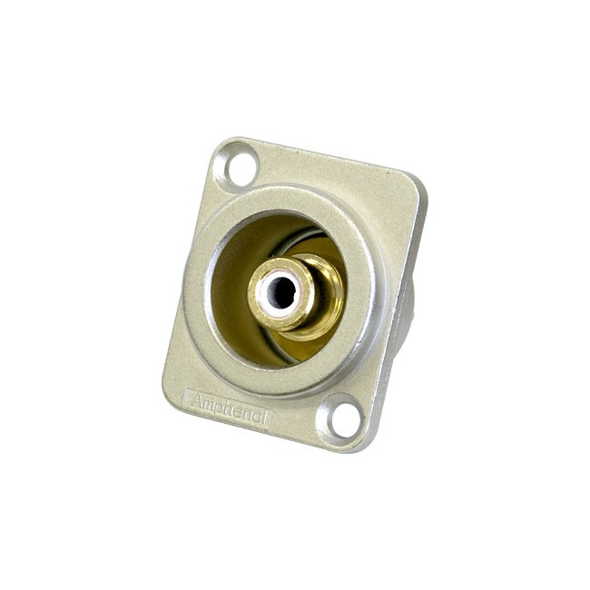 AMPHENOL PD3206 RCA D SHELL SOCKET WHITE