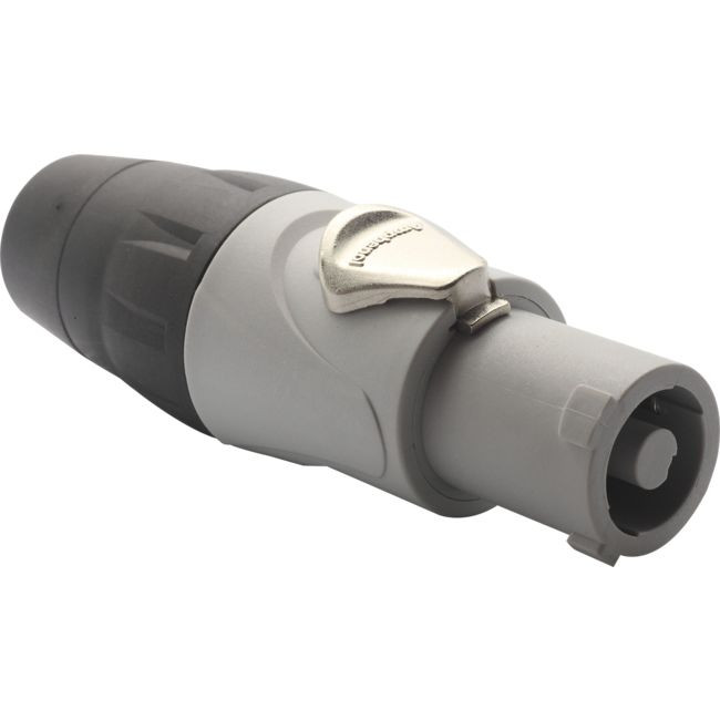 AMPHENOL PD4024 25A 250VAC POWERCON CONNECTOR GREY KEYED FOR POWER OUT
