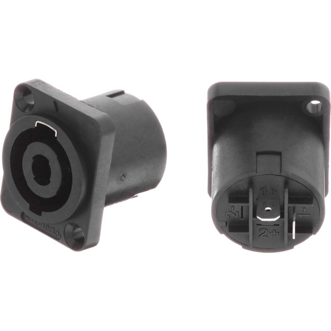 AMPHENOL PD4058 D FLANGE 2-POLE SPEAKON SOCKET CHASSIS MOUNT - SP-2-MD