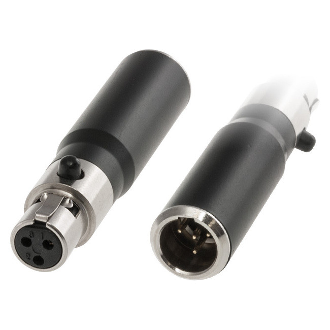 DOSS PD4932 MINI XLR 3P TO 4P CONVERTER AKG TO SHURE 3F TO 4M