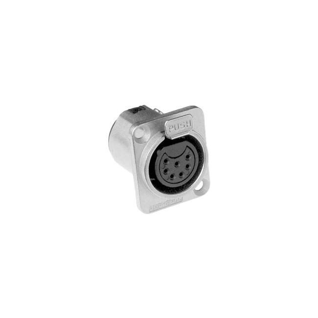 AMPHENOL PD5388 7 PIN D PANEL SOCKET (AC7FDZ)