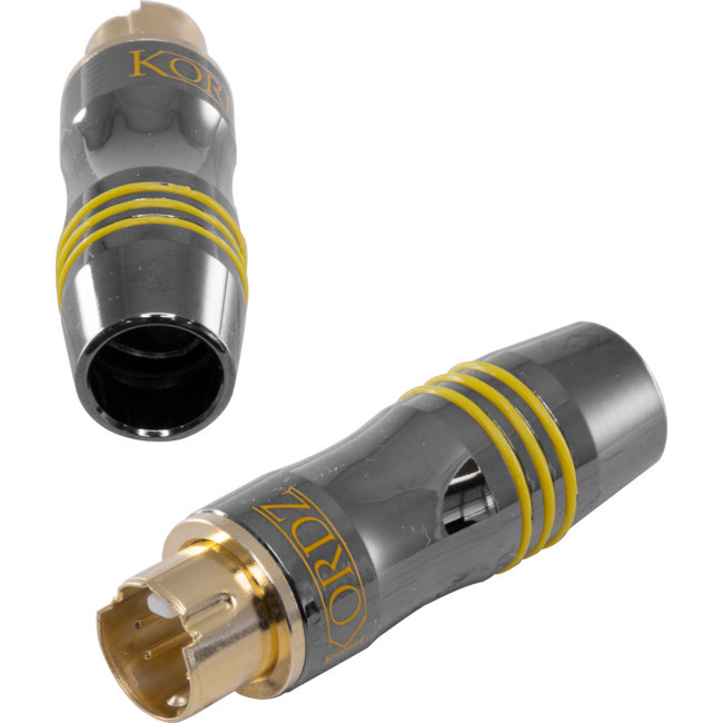 KORDZ KPDSVID 4 PIN MINI DIN S-VIDEO PLUG GOLD