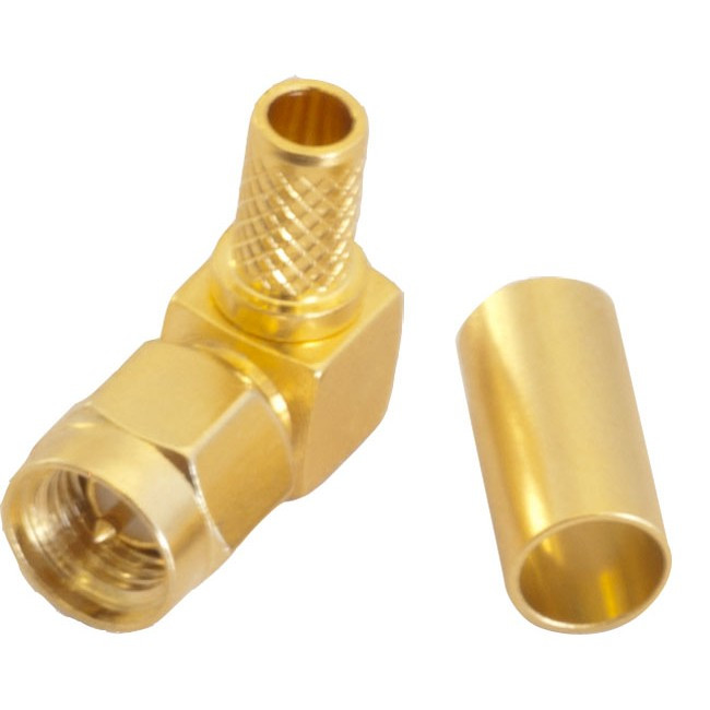 PG1622 RIGHT ANGLE SMA CRIMP PLUG SUIT RG58 LL195