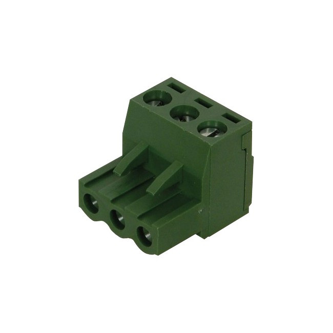 PM1203 3 WAY PHOENIX CONNECTOR 3 PIN GREEN PLUG