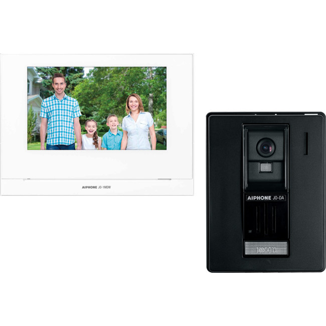 AIPHONE JOS1AW 7" WIRELESS VIDEO INTERCOM KIT WITH JO1MDW, JODA & P/S