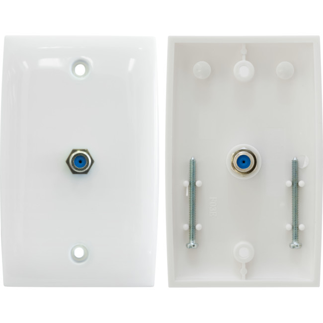 PRO2 PR3850 F' TYPE TV WALL PLATE SOCKET TO SOCKET NORMAL DESIGN