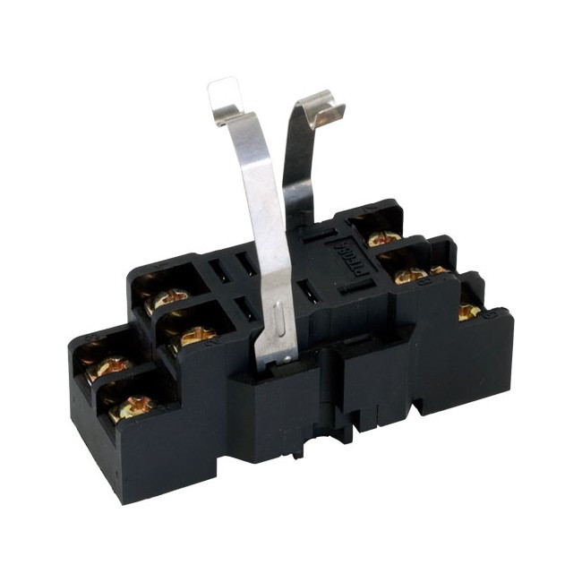 WANJIA WJ1522ZA SCREW TERMINAL RELAY BASE SOCKET - 2 POLE - VERTICAL