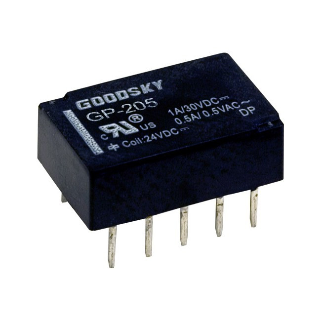 GOODSKY GP205 5V DC 1A COMPACT RELAY LOW PROFILE DIL PITCH