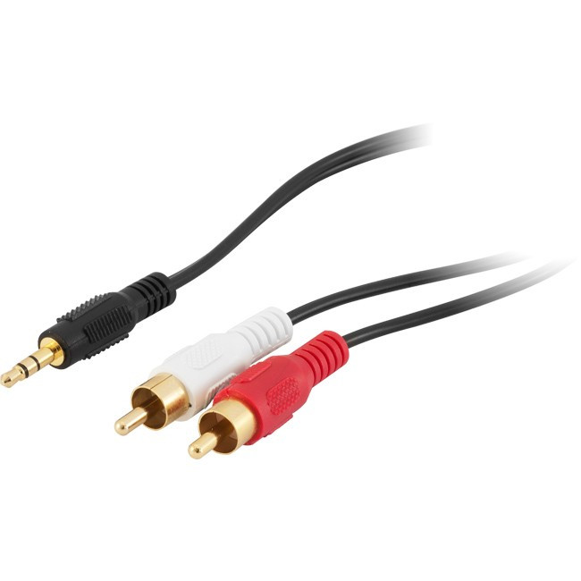 PRO2 LA1055 5M 3.5MM PLUG TO 2X RCA STEREO ADAPTOR LEAD