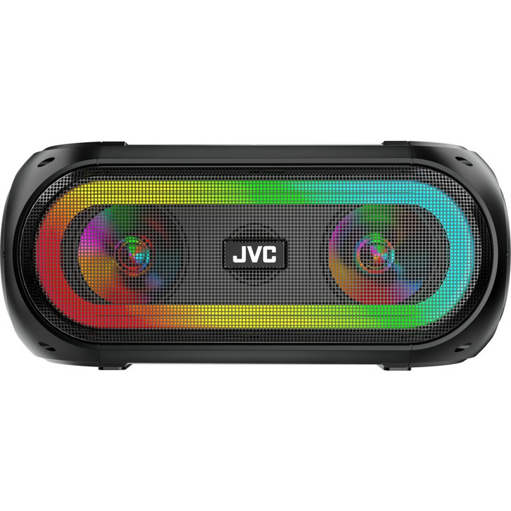 JVC Karaoke Speaker with Bluetooth, 2x Microphones and RGB Lighting
