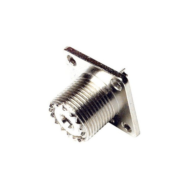 PG2032 UHF PANEL SOCKET SQUARE BASE SOLDER TYPE So239